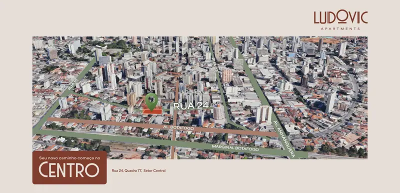 Perspectiva do Ludovic Apartments