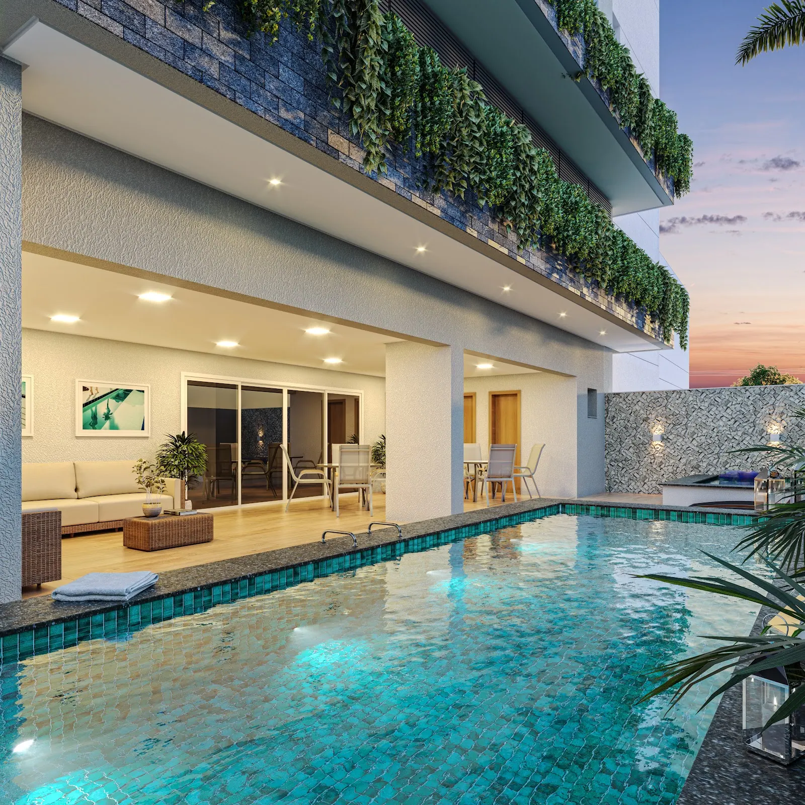 Piscina do Duo Sky Garden